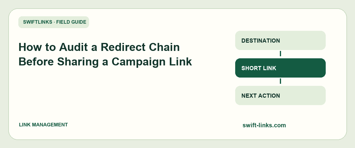 How to Audit a Redirect Chain Before Sharing a Campaign Link