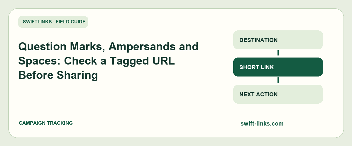 Question Marks, Ampersands and Spaces: Check a Tagged URL Before Sharing