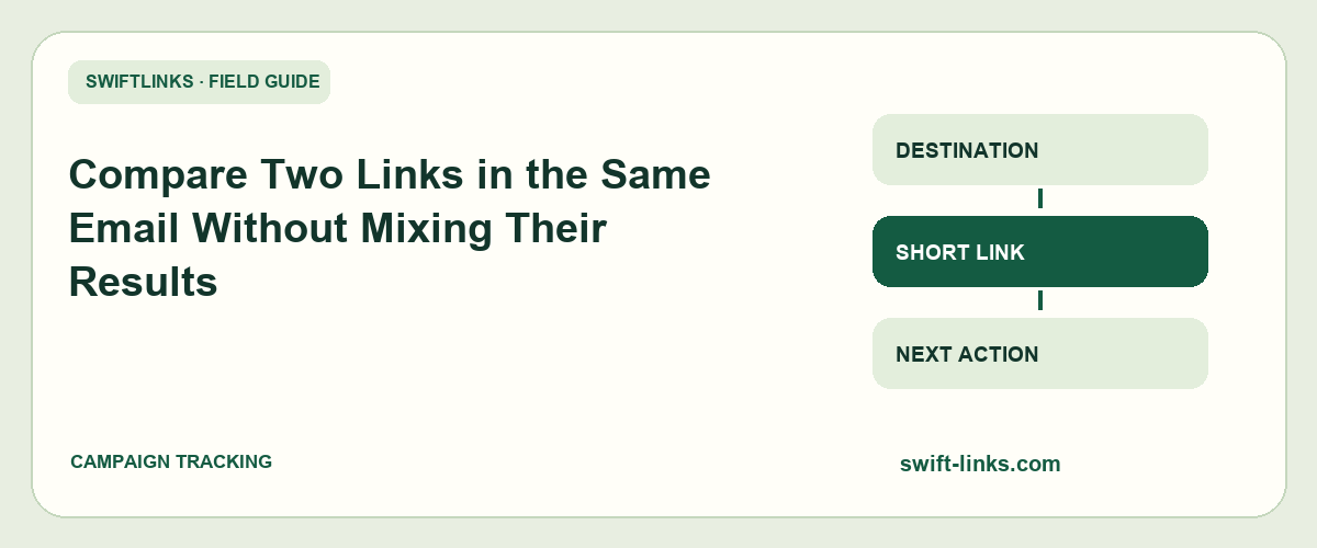 Compare Two Links in the Same Email Without Mixing Their Results