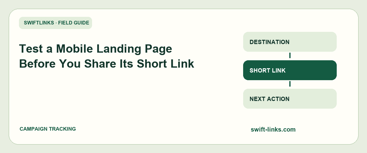 Test a Mobile Landing Page Before You Share Its Short Link