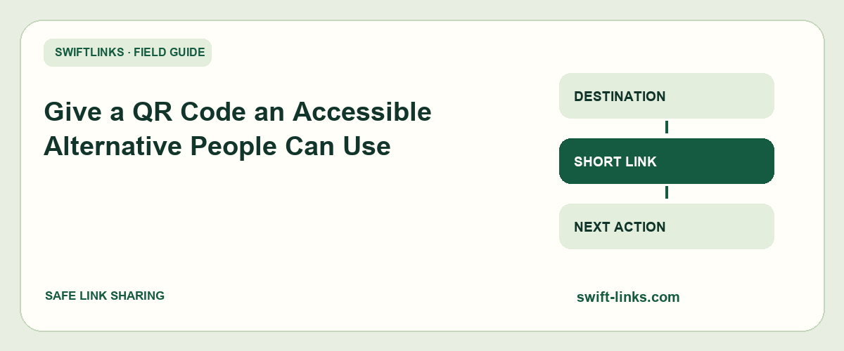 Give a QR Code an Accessible Alternative People Can Use