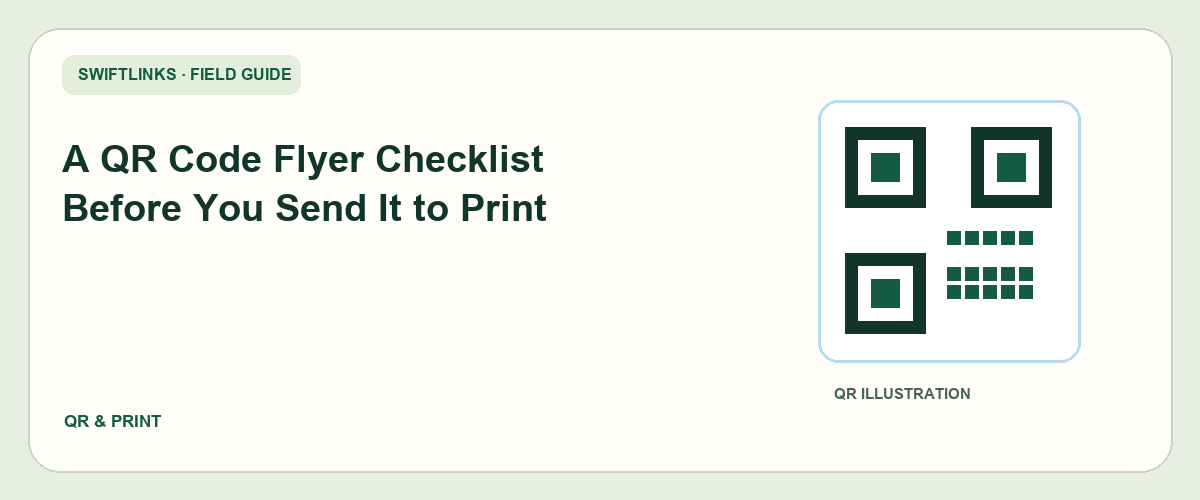 A QR Code Flyer Checklist Before You Send It to Print